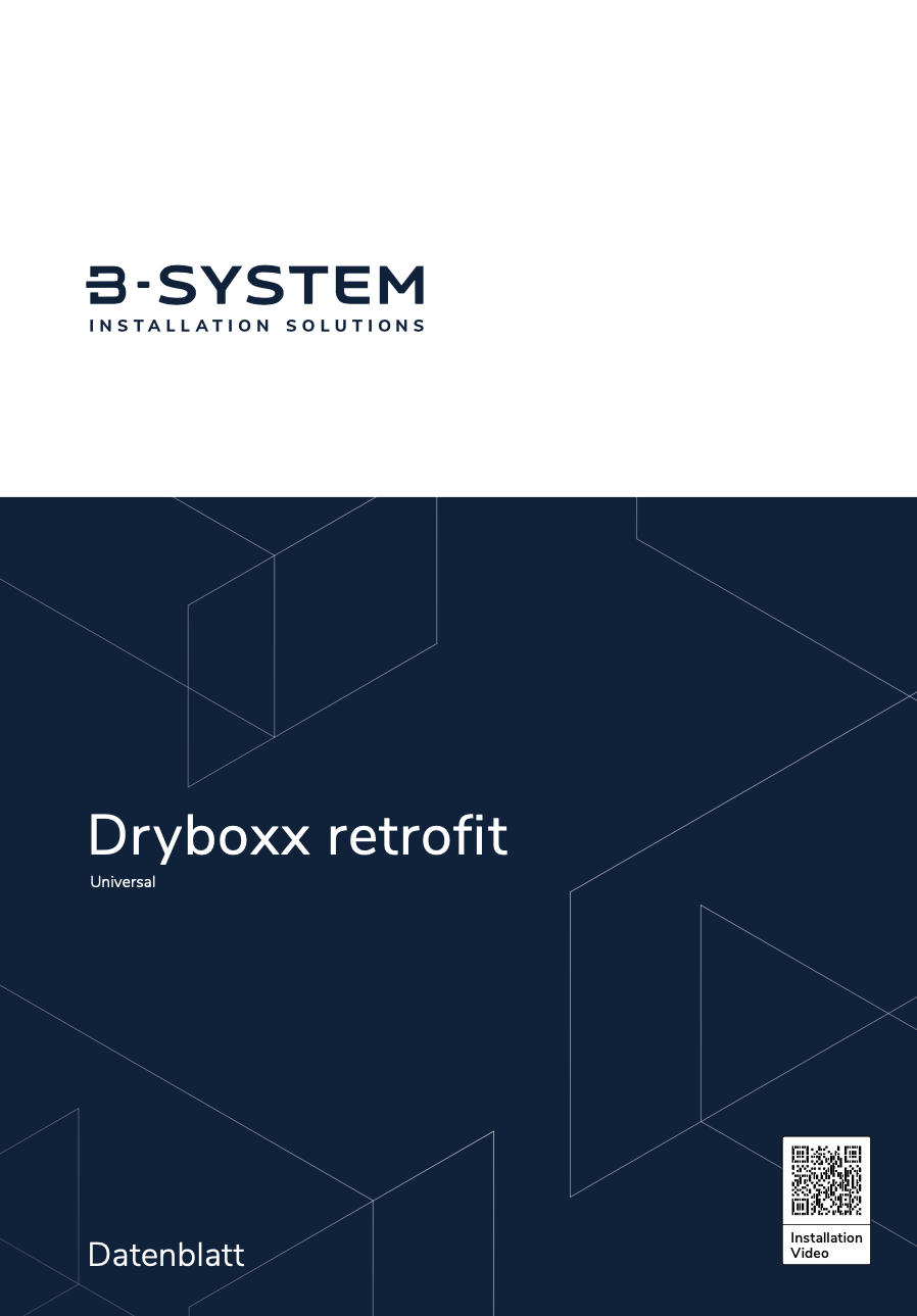 Folha de Dados de Retrofit Dryboxx