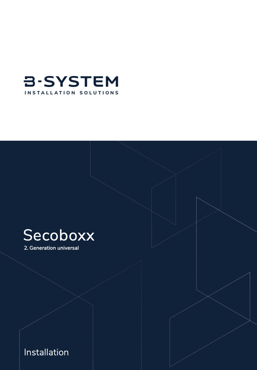 Installation de Secoboxx