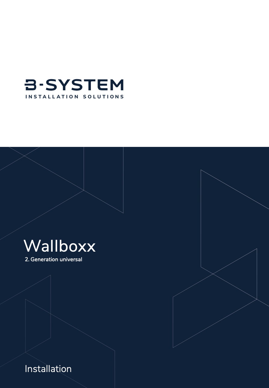 Wallboxx installation